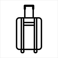 Travel bag line icon. Design template vector