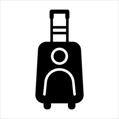 Travel bag icon. Design template vector