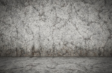 empty room, plaster wall, grey background