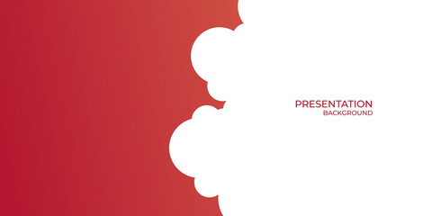 Red white cloud sky abstract presentation background