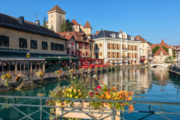 Traditional buildings in Annecy, France