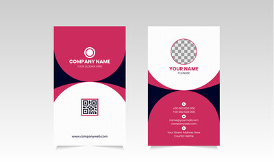Minimalist Vertical Business Card