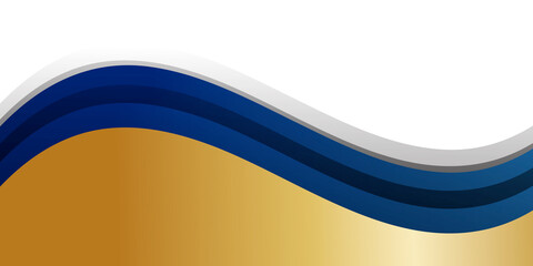 Black gold red blue white abstract 3d curve wave background