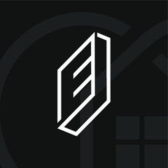 unique and original E and J logo design