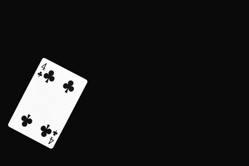 トランプ　クラブ　4　素材