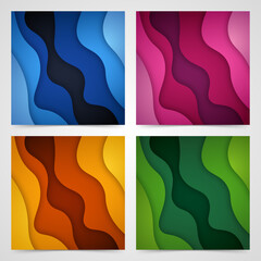 Colorful liquid and geometric background with fluid gradient shapes