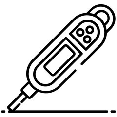
An icon design of digital thermometer concept, medical instrument
