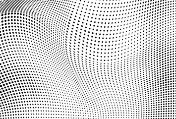 Abstract halftone wave dotted background