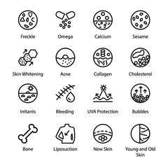 Skin Problem Vector icons