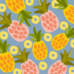  natural pineapple abstract background illustration vector 12