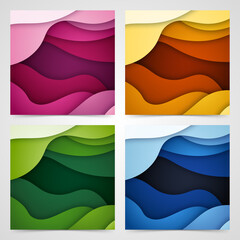 Obraz premium Colorful liquid and geometric background with fluid gradient shapes