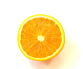 Photo background of a delicious sliced orange slice