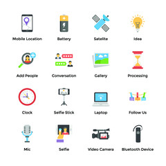 Digital Connections Vector Icons 