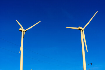 A significant number of Windmills at Palm Springs, California, USA.