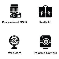 Studio Equipments Icons 