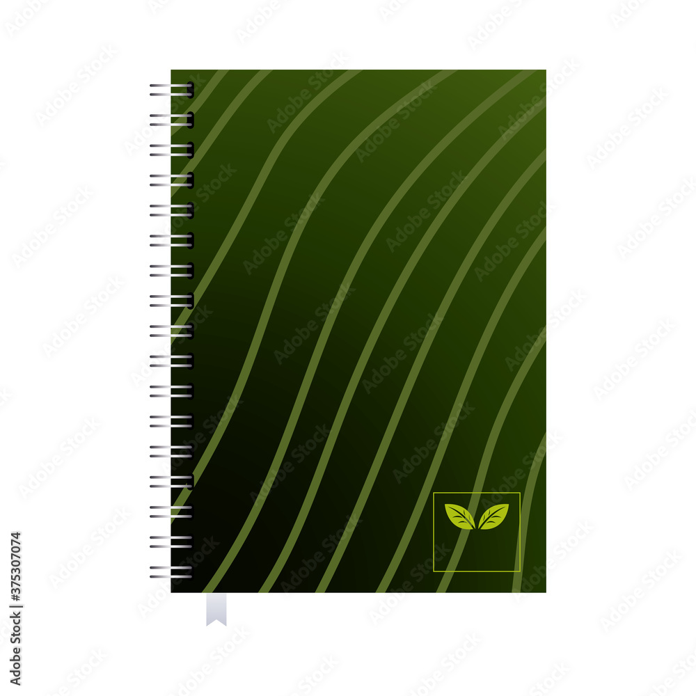 Poster notebook and notepad with corporate designs