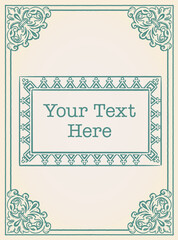 アンティーク風フレームとデザイン素材。ルネサンス、ゴシック風