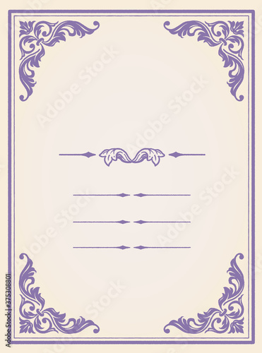 アンティーク風フレームとデザイン素材 ルネサンス ゴシック風 Wall Mural 夏妃 吉野