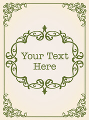アンティーク風フレームとデザイン素材。ルネサンス、ゴシック風