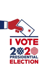 I Vote 2020 Presidential Election Banner