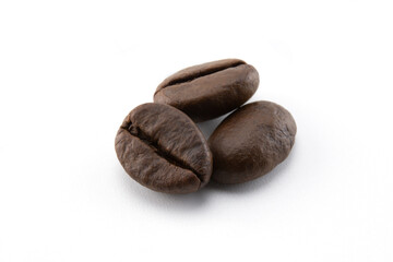 coffee beans isolated on white background