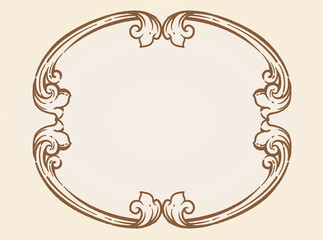 アンティーク風フレーム素材。ロココ、バロック風