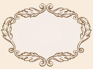 アンティーク風フレーム素材。ロココ、バロック風