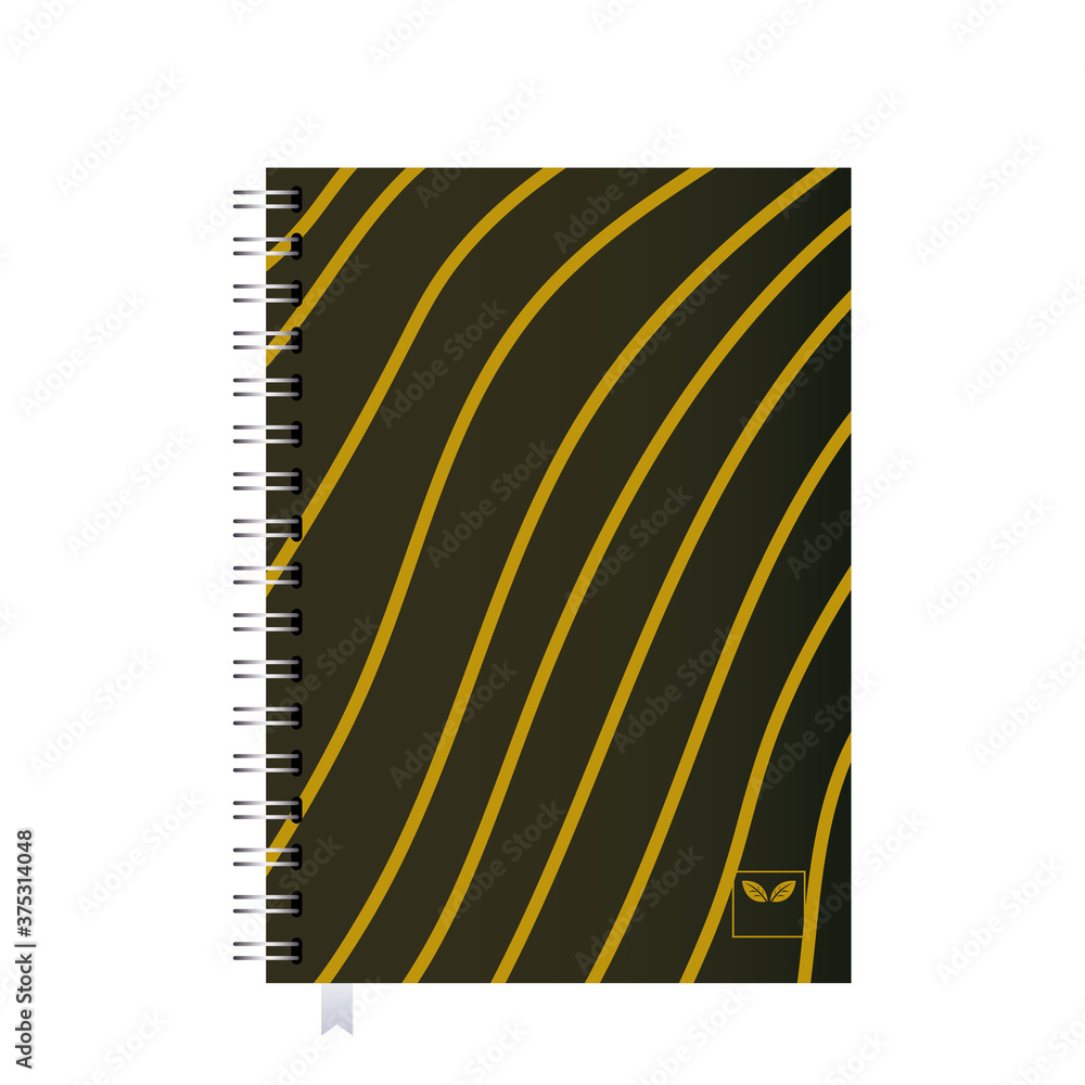 Poster notebook and notepad with corporate designs