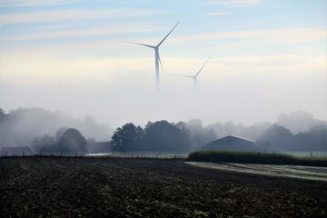 wind turbines farm