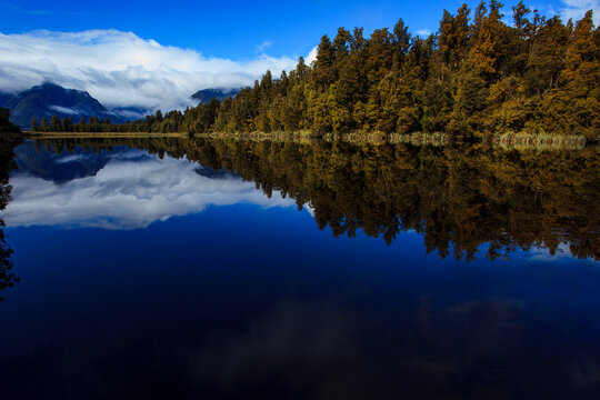 beautiful scene of matheson lake southland new zealand © stockphoto mania