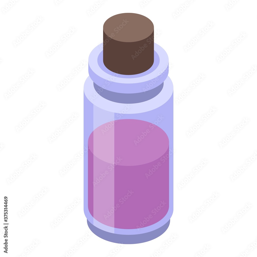Poster aromatherapy essential oils icon. isometric of aromatherapy essential oils vector icon for web desig
