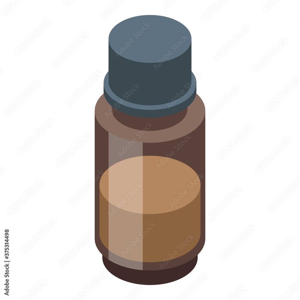 Poster aromatic essential oils icon. isometric of aromatic essential oils vector icon for web design isolat