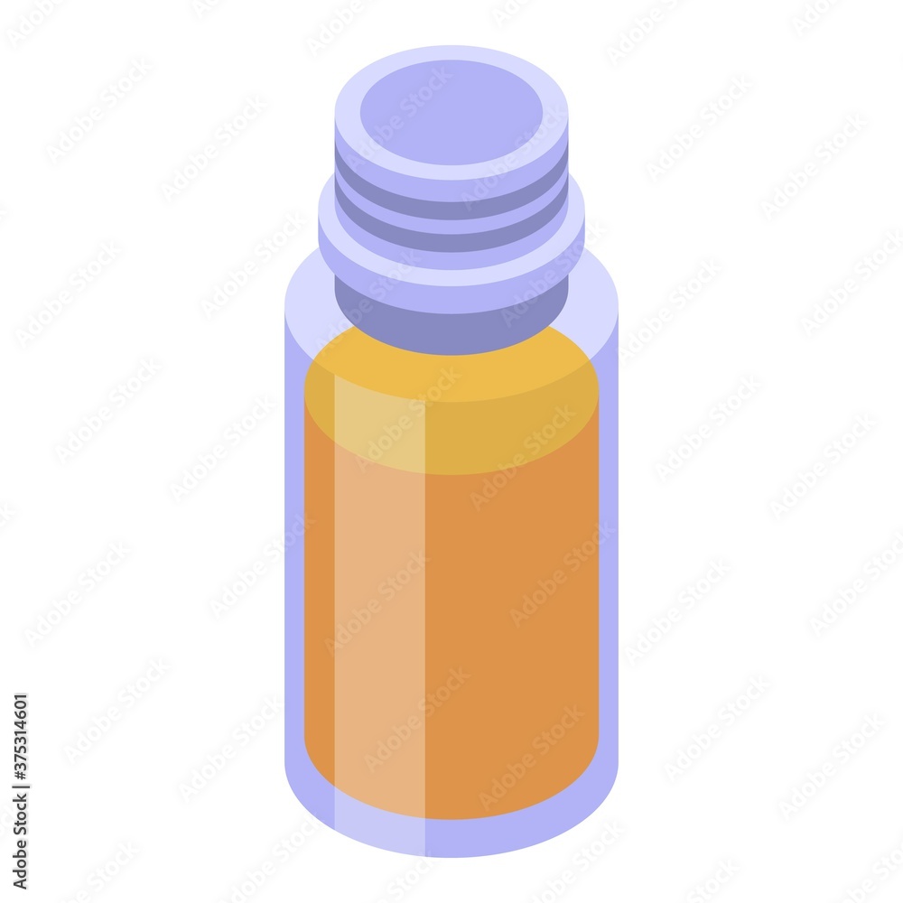 Poster potion essential oils icon. isometric of potion essential oils vector icon for web design isolated o