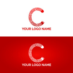 C letter Logo design - C logo vector design - Logo design pattern 