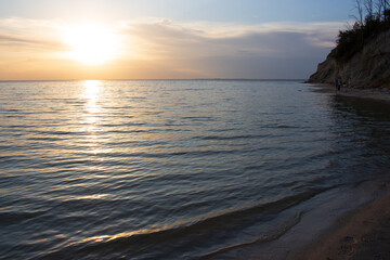 Obraz premium magical and beautiful sunset on the beach