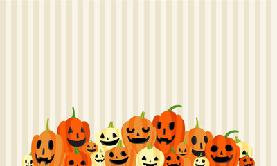 たくさんのハロウィンなカボチャたち1
