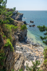The scenery of Dalian Golden Stone National Geopark and Coastal Road in late Summer