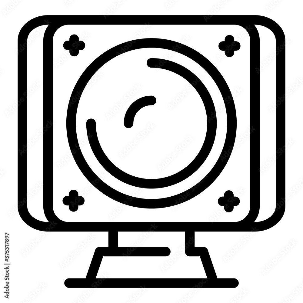 Poster home web camera icon. outline home web camera vector icon for web design isolated on white backgroun