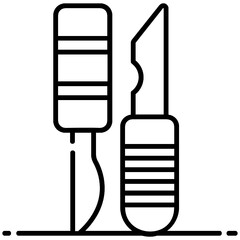 
Icon design of surgical tools, icon design 
