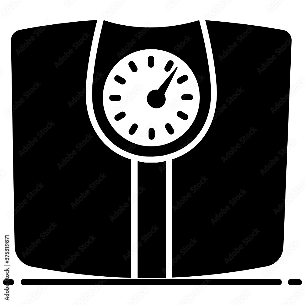 Canvas Prints 
Weight machine icon design, trendy icon of measuring instrument
