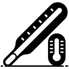 
An apparatus used to measure temperature, thermometer 
