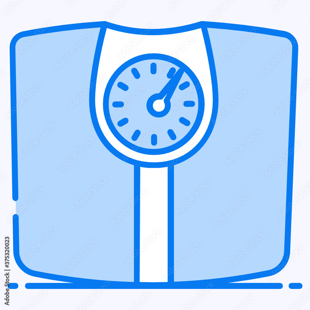 Poster weight machine icon design, trendy icon of measuring instrument