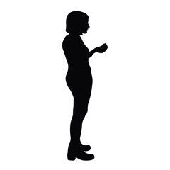 Fototapeta na wymiar a woman body silhouette vector