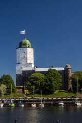 Olafs tower in Vyborg,view from bay