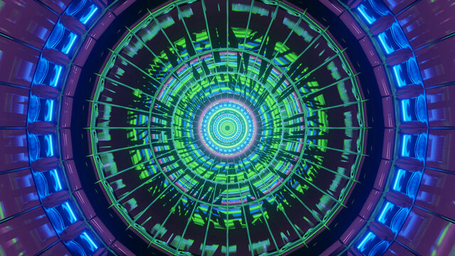 Fototapeta Abstract fractal illustration of geometric textures for background