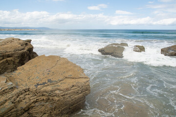 Las catedrales beach in galicia, spain