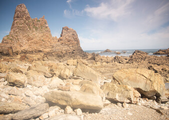 Fototapeta premium beach in asturias coast , spain
