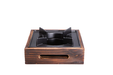 a wood stove.