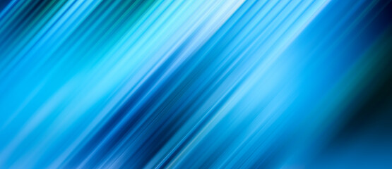 Blue motion blur tilted lines abstract gradient slanted stripes background banner © Steven