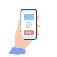 online payment in your smartphone icon